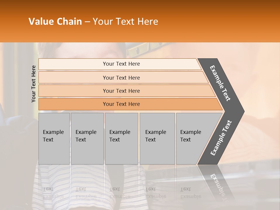 A Young Boy Is Standing In Front Of A School Bus PowerPoint Template