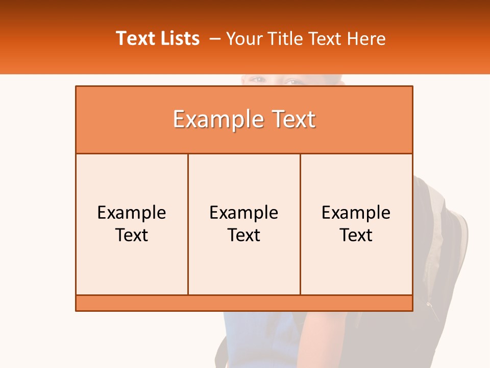 A Young Boy With A Back Pack On His Back PowerPoint Template