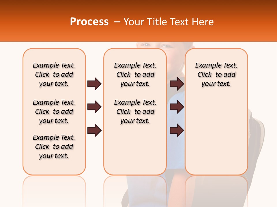 A Young Boy With A Back Pack On His Back PowerPoint Template