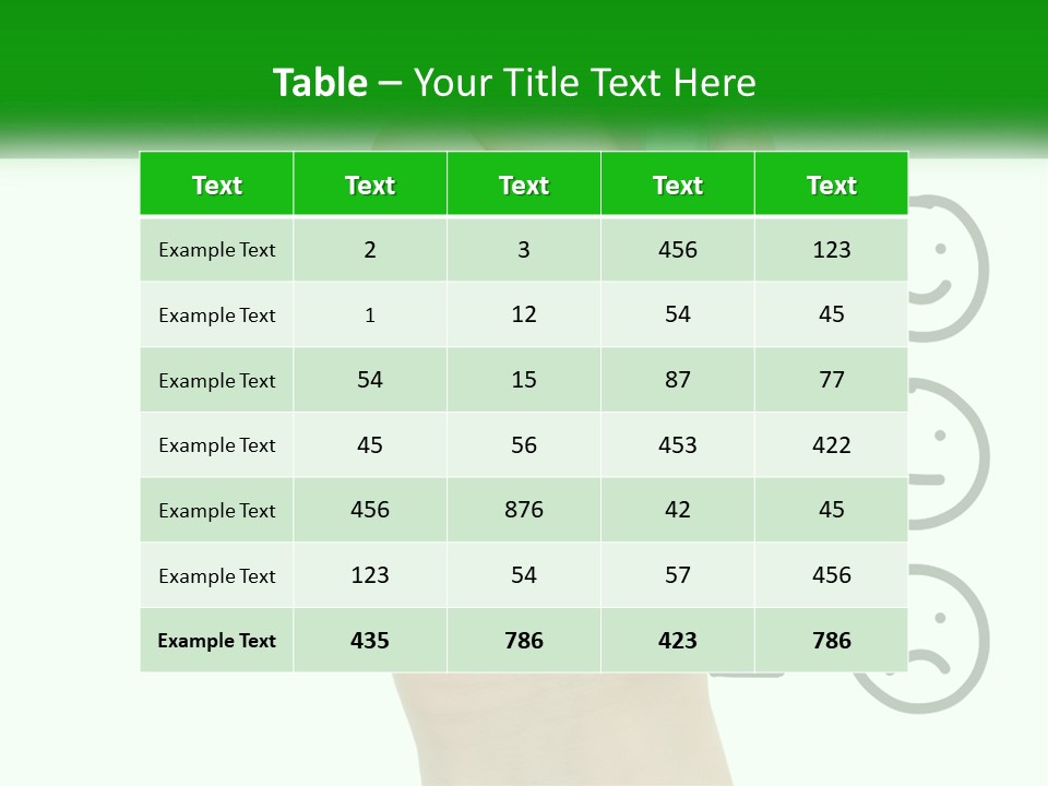 A Hand Writing On A White Board With A Green Marker PowerPoint Template