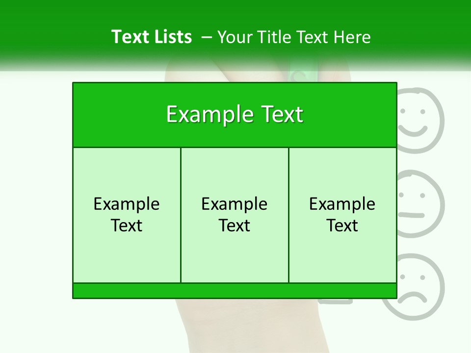 A Hand Writing On A White Board With A Green Marker PowerPoint Template