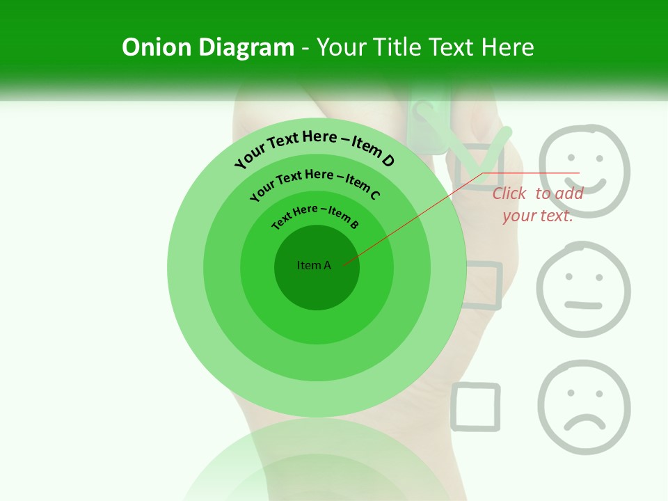 A Hand Writing On A White Board With A Green Marker PowerPoint Template