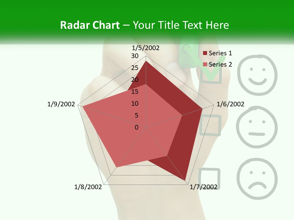 A Hand Writing On A White Board With A Green Marker PowerPoint Template