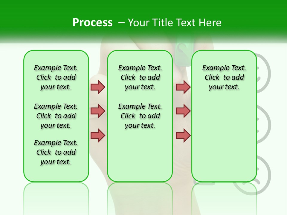 A Hand Writing On A White Board With A Green Marker PowerPoint Template