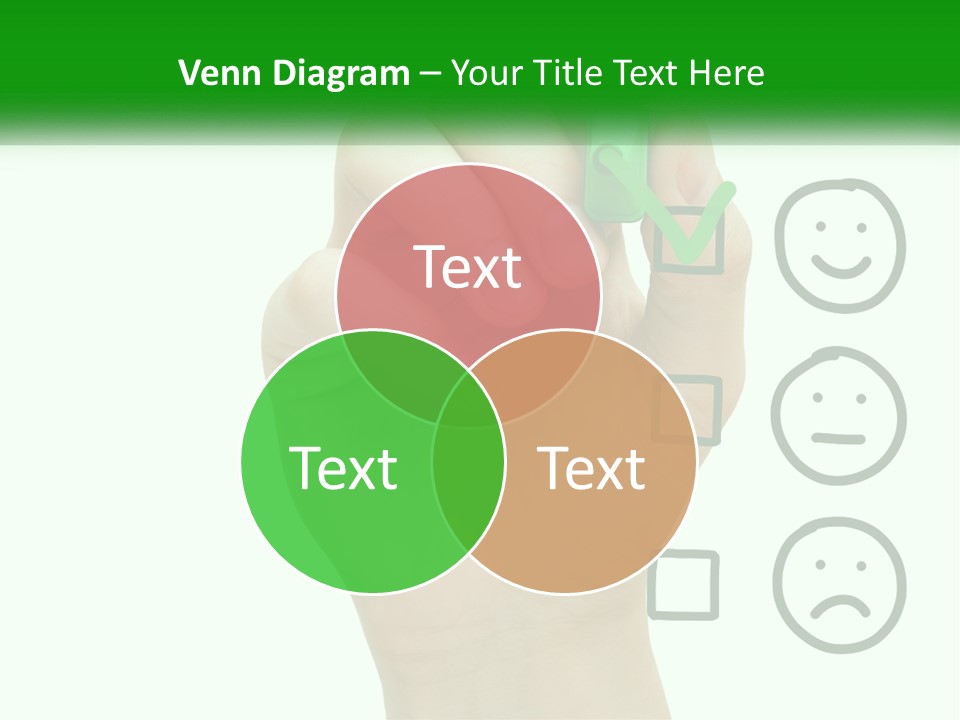 A Hand Writing On A White Board With A Green Marker PowerPoint Template