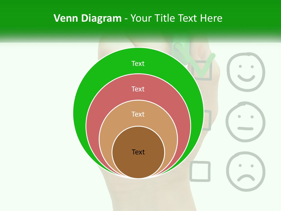 A Hand Writing On A White Board With A Green Marker PowerPoint Template