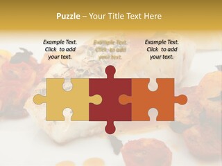 A White Plate Topped With Fish And Vegetables PowerPoint Template