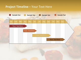 A White Plate Topped With Fish And Vegetables PowerPoint Template