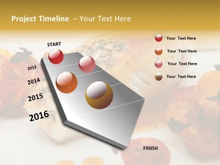 A White Plate Topped With Fish And Vegetables PowerPoint Template