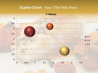 A White Plate Topped With Fish And Vegetables PowerPoint Template