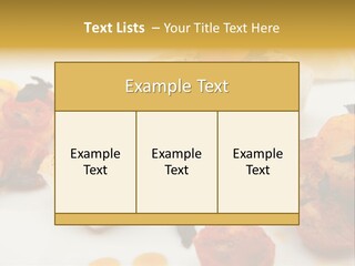 A White Plate Topped With Fish And Vegetables PowerPoint Template