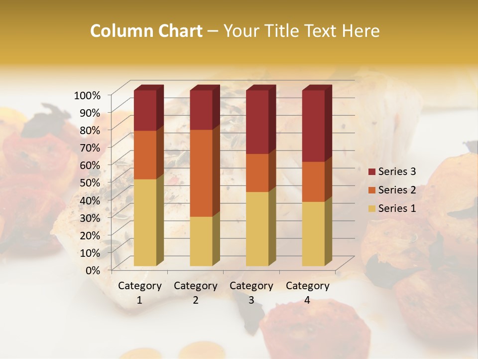 A White Plate Topped With Fish And Vegetables PowerPoint Template