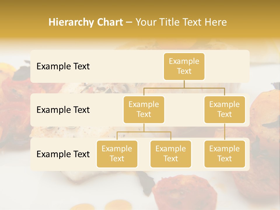 A White Plate Topped With Fish And Vegetables PowerPoint Template