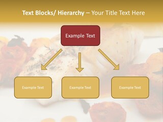 A White Plate Topped With Fish And Vegetables PowerPoint Template