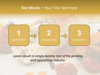 A White Plate Topped With Fish And Vegetables PowerPoint Template