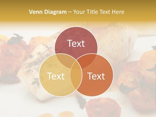 A White Plate Topped With Fish And Vegetables PowerPoint Template