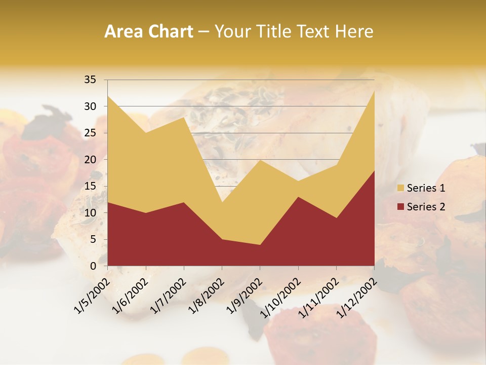 A White Plate Topped With Fish And Vegetables PowerPoint Template