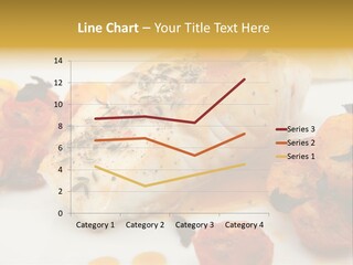 A White Plate Topped With Fish And Vegetables PowerPoint Template
