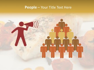 A White Plate Topped With Fish And Vegetables PowerPoint Template