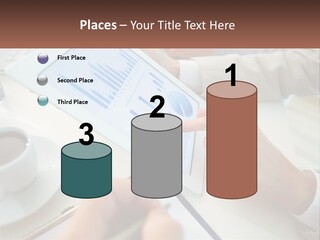 A Person Using A Tablet On A Table With A Cup Of Coffee PowerPoint Template