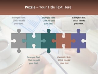 A Person Using A Tablet On A Table With A Cup Of Coffee PowerPoint Template