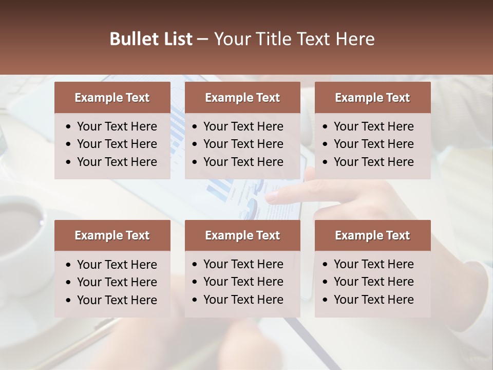A Person Using A Tablet On A Table With A Cup Of Coffee PowerPoint Template