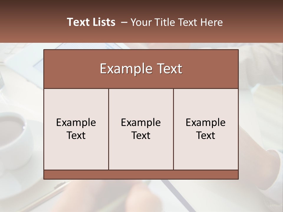 A Person Using A Tablet On A Table With A Cup Of Coffee PowerPoint Template