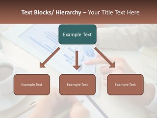 A Person Using A Tablet On A Table With A Cup Of Coffee PowerPoint Template
