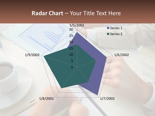 A Person Using A Tablet On A Table With A Cup Of Coffee PowerPoint Template