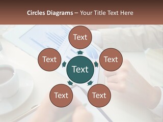 A Person Using A Tablet On A Table With A Cup Of Coffee PowerPoint Template