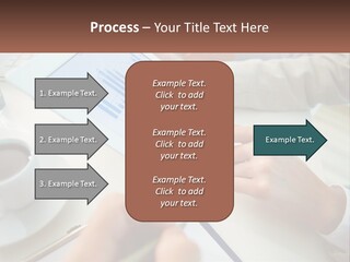 A Person Using A Tablet On A Table With A Cup Of Coffee PowerPoint Template
