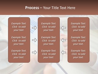 A Person Using A Tablet On A Table With A Cup Of Coffee PowerPoint Template