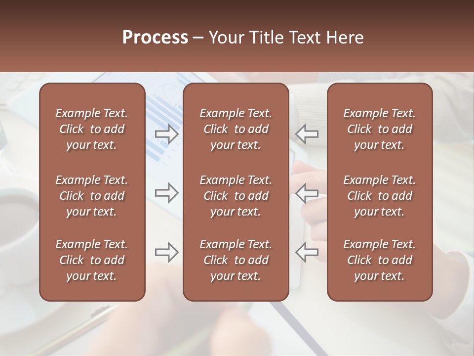 A Person Using A Tablet On A Table With A Cup Of Coffee PowerPoint Template