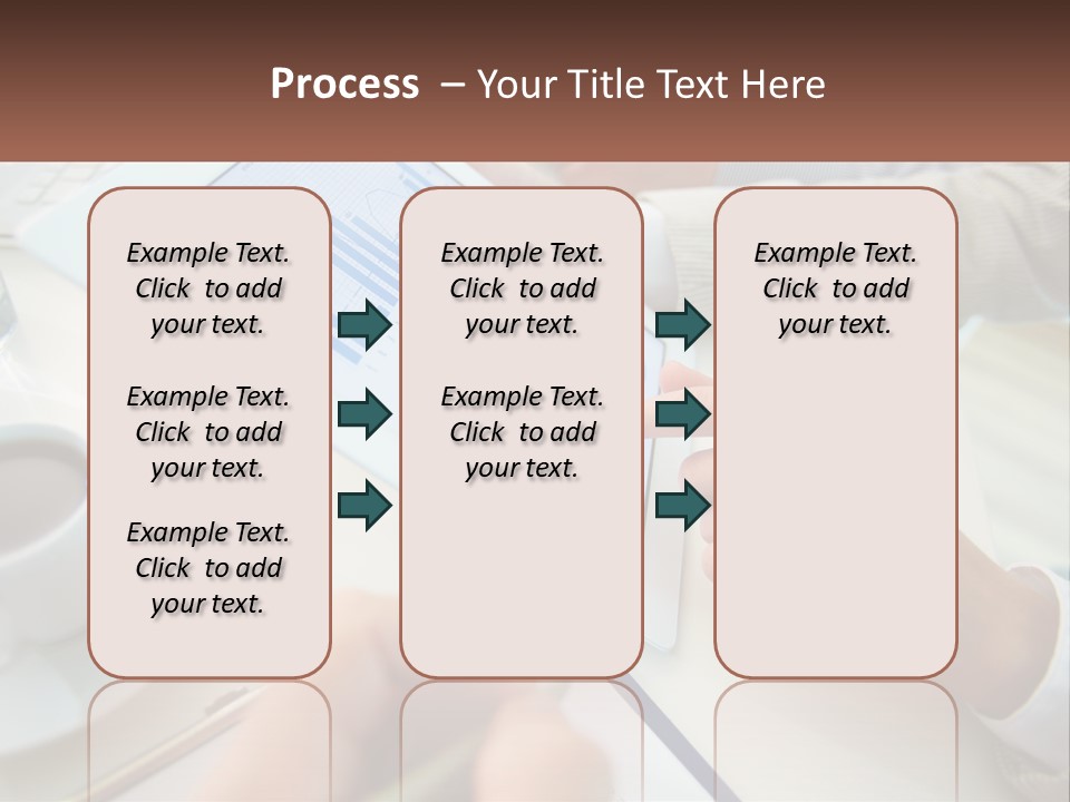 A Person Using A Tablet On A Table With A Cup Of Coffee PowerPoint Template