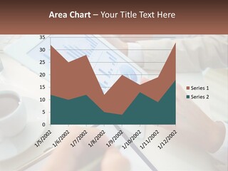 A Person Using A Tablet On A Table With A Cup Of Coffee PowerPoint Template