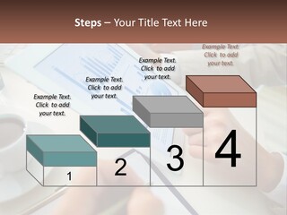 A Person Using A Tablet On A Table With A Cup Of Coffee PowerPoint Template