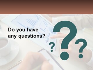 A Person Using A Tablet On A Table With A Cup Of Coffee PowerPoint Template