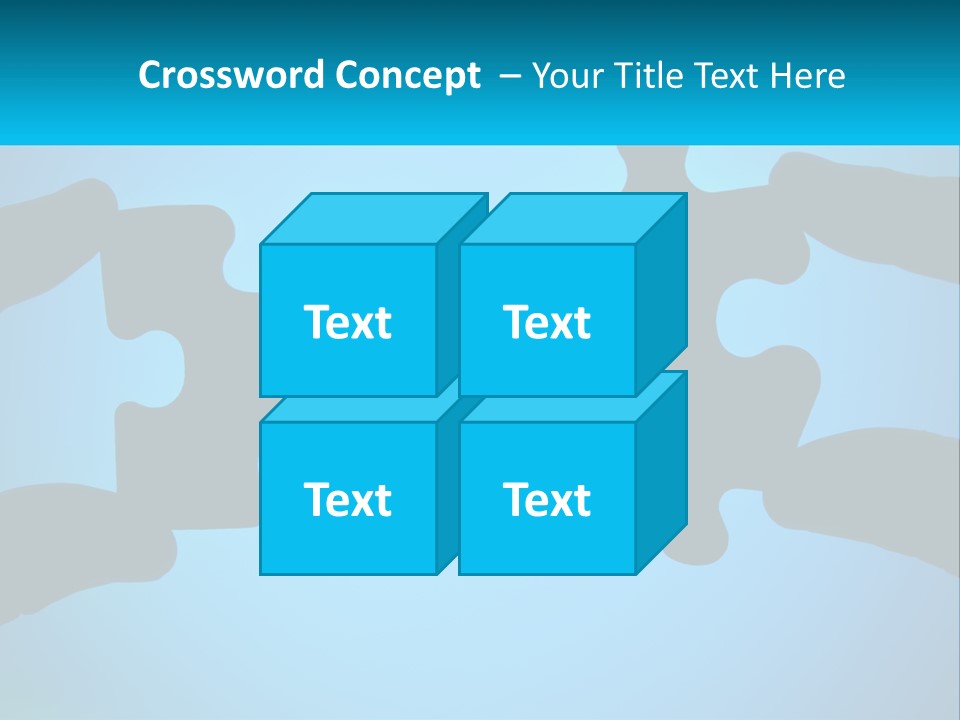Two Hands Holding Pieces Of A Jigsaw Puzzle PowerPoint Template