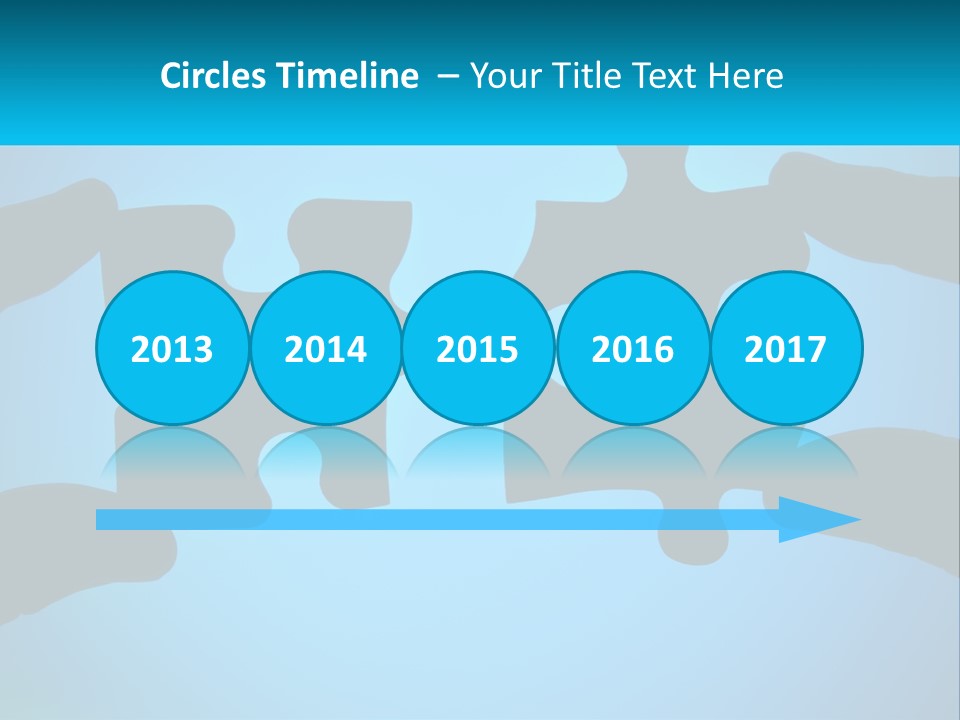 Two Hands Holding Pieces Of A Jigsaw Puzzle PowerPoint Template