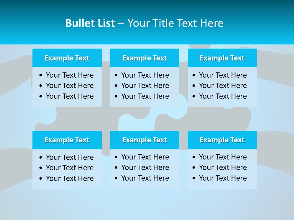 Two Hands Holding Pieces Of A Jigsaw Puzzle PowerPoint Template