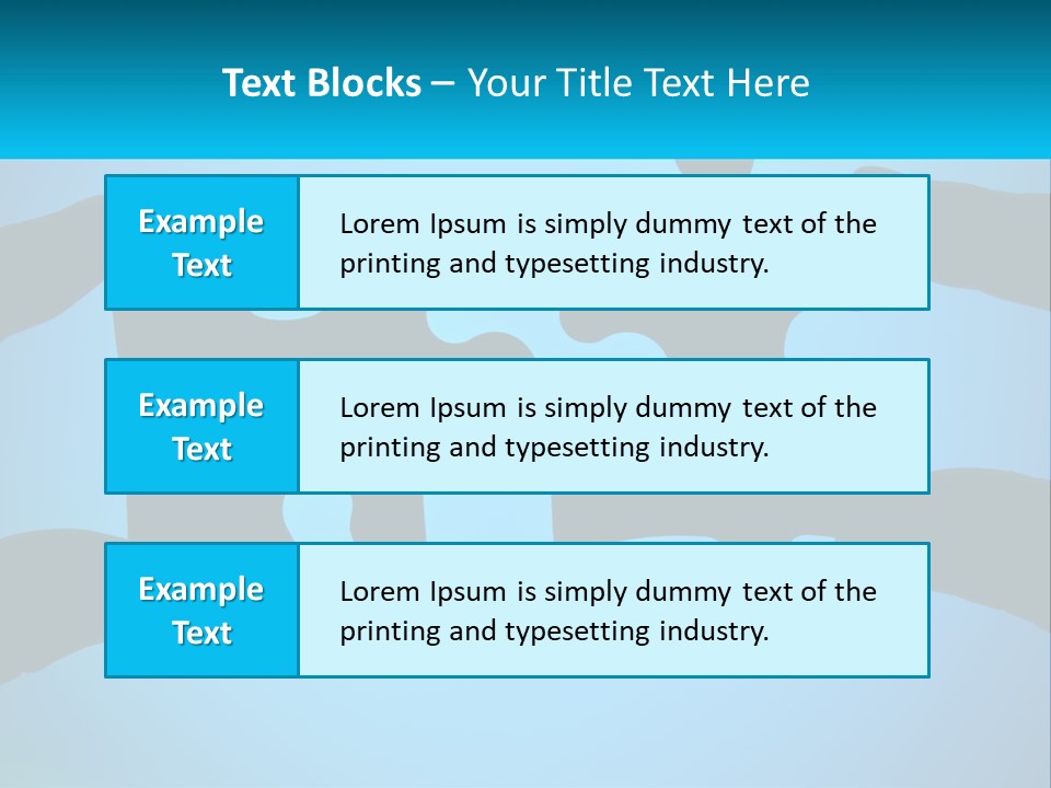 Two Hands Holding Pieces Of A Jigsaw Puzzle PowerPoint Template