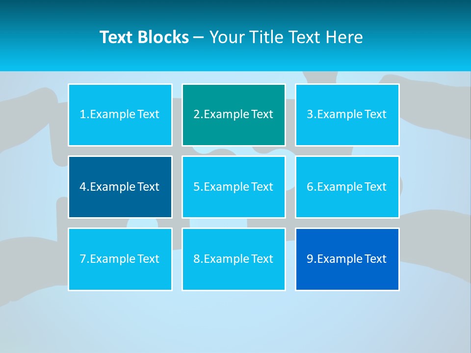 Two Hands Holding Pieces Of A Jigsaw Puzzle PowerPoint Template