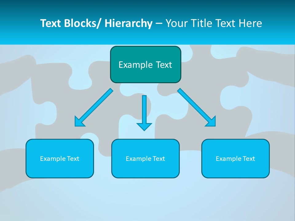 Two Hands Holding Pieces Of A Jigsaw Puzzle PowerPoint Template