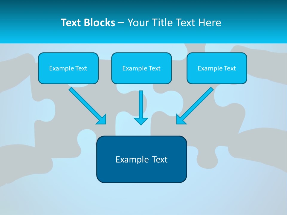 Two Hands Holding Pieces Of A Jigsaw Puzzle PowerPoint Template