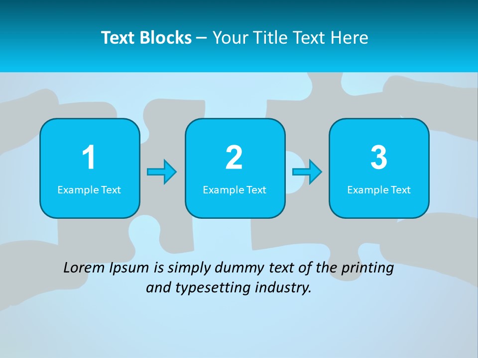 Two Hands Holding Pieces Of A Jigsaw Puzzle PowerPoint Template