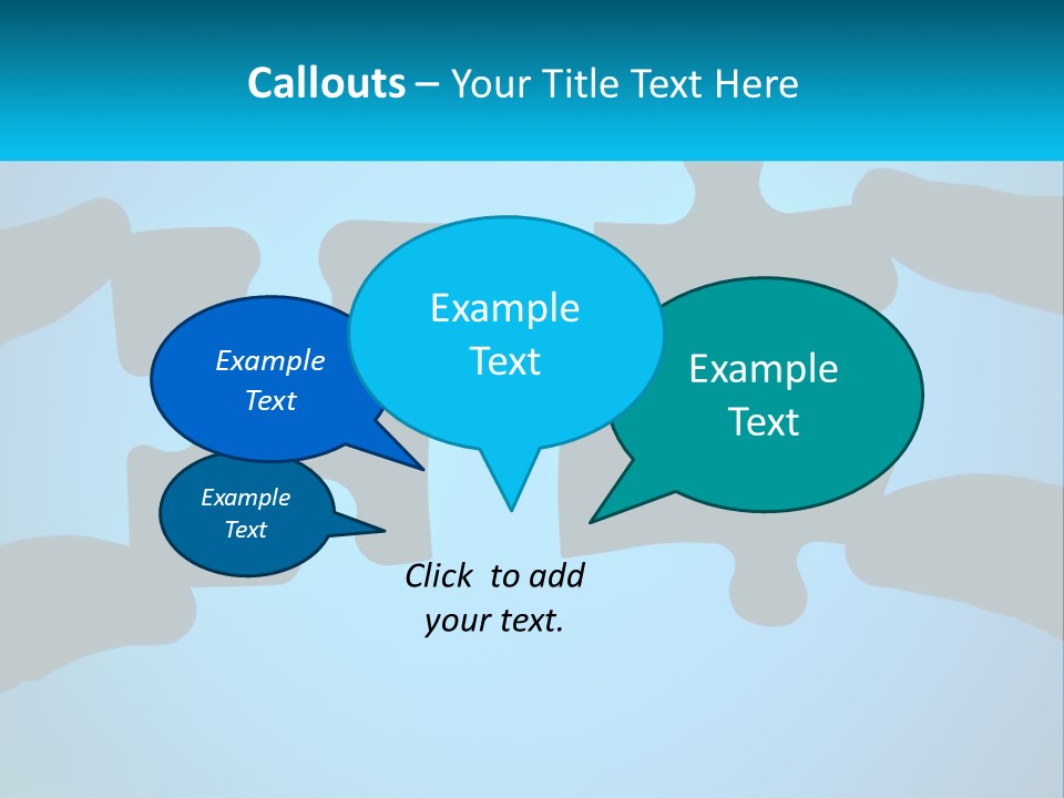 Two Hands Holding Pieces Of A Jigsaw Puzzle PowerPoint Template