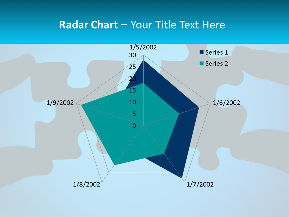 Two Hands Holding Pieces Of A Jigsaw Puzzle PowerPoint Template