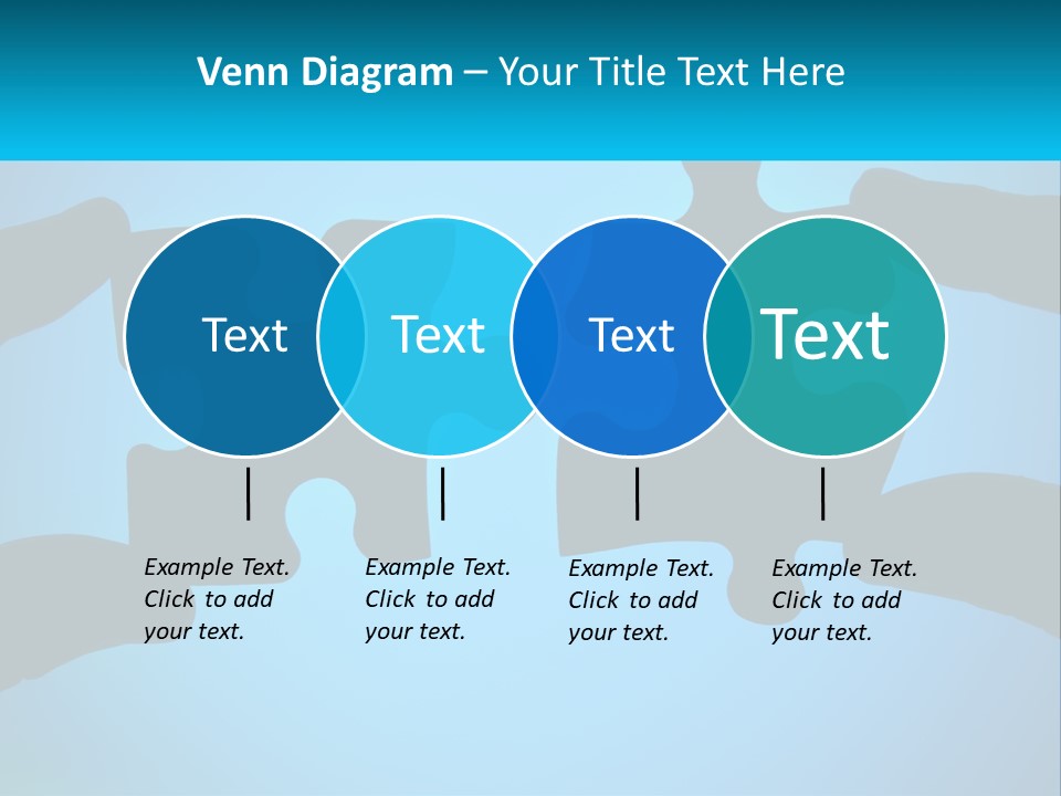 Two Hands Holding Pieces Of A Jigsaw Puzzle PowerPoint Template