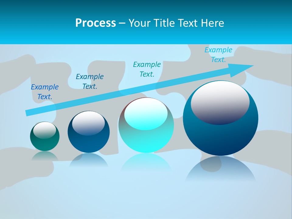 Two Hands Holding Pieces Of A Jigsaw Puzzle PowerPoint Template