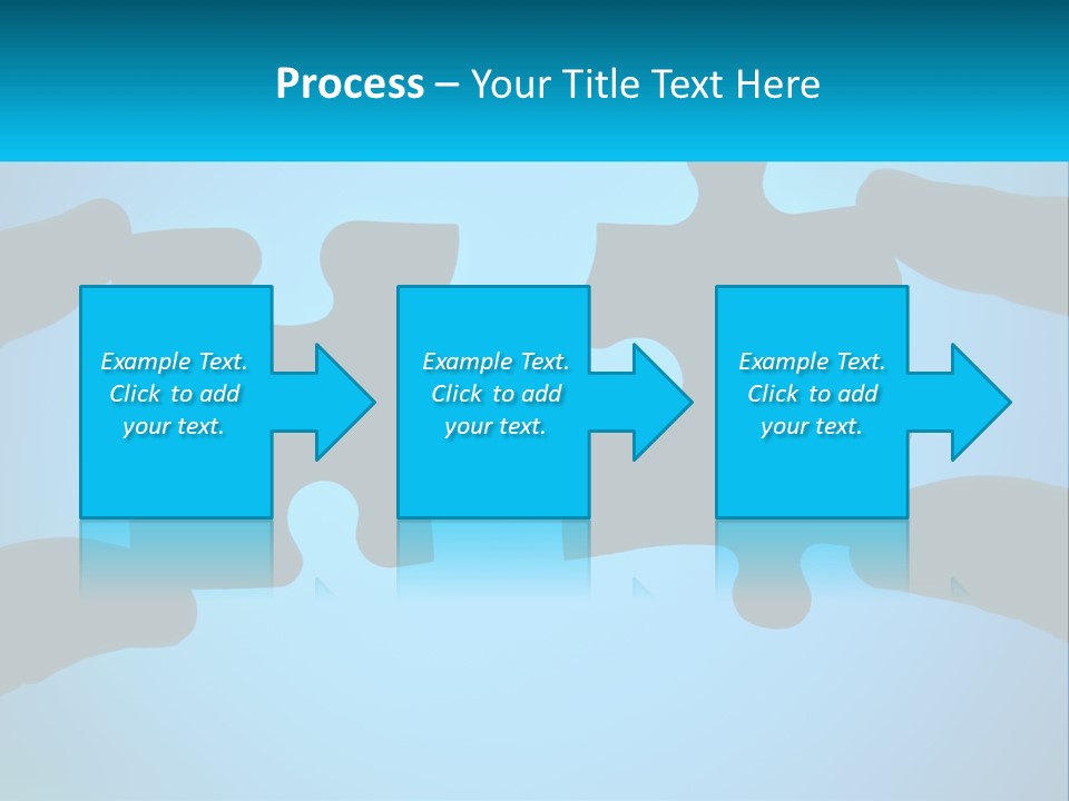 Two Hands Holding Pieces Of A Jigsaw Puzzle PowerPoint Template